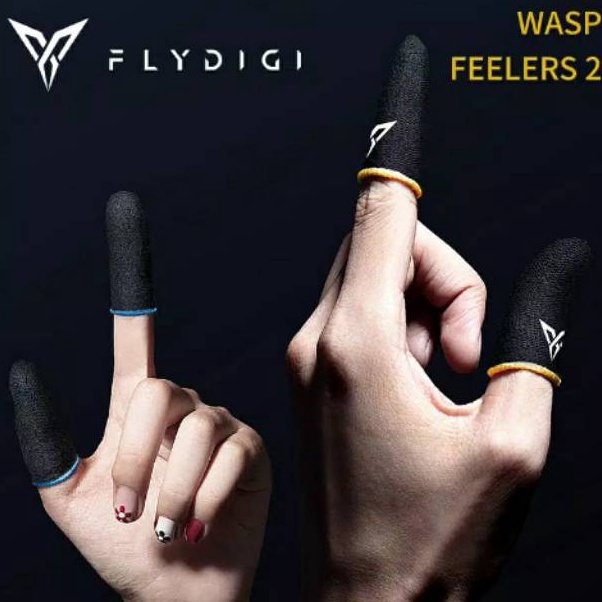 (I♫6J➸] ORIGINAL FLYDIGI WASP 2 SARUNG TANGAN JEMPOL FINGER COATS ANTI KERINGAT PUBG CODM MOBILE LEG