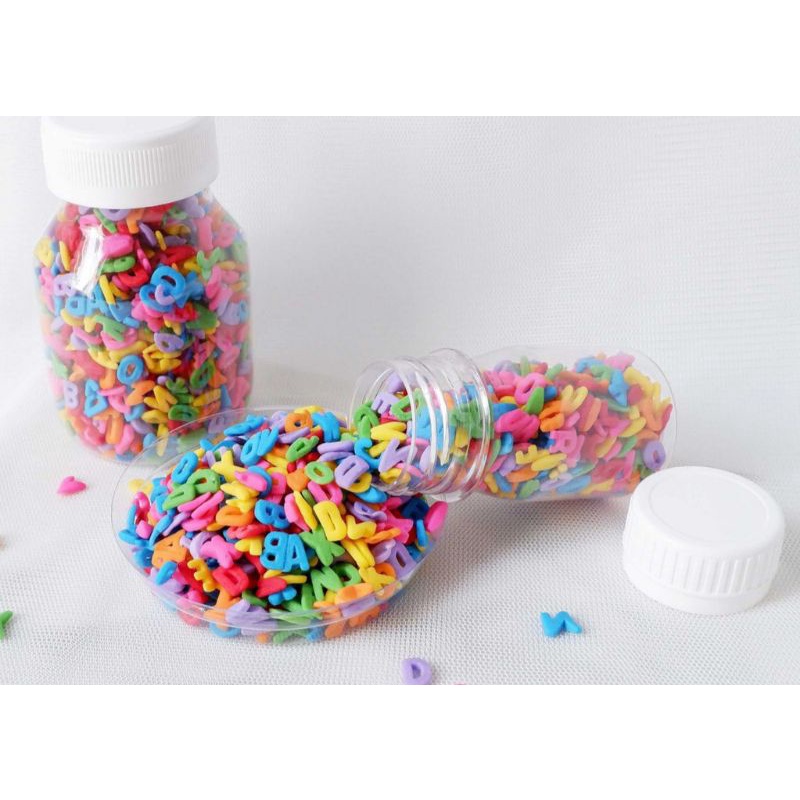 

Spikel/Sprinkle abjad/huruf/alphabet 10gr(BISADIMAKAN/FOODGRADE)