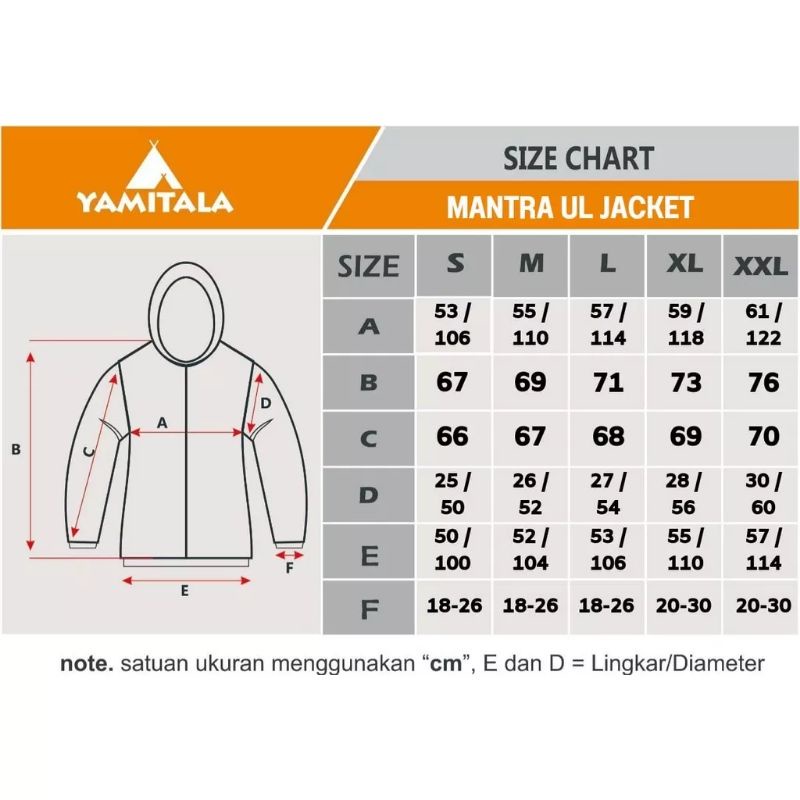 Yamitala Jaket Outdoor Mantra Ultralight