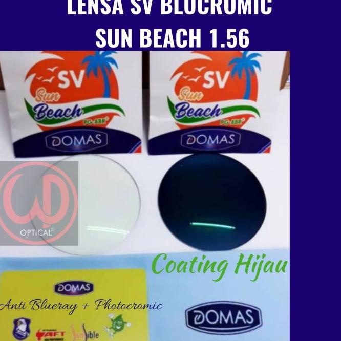 Lensa Domas Sv Blucromic Sunbeach Anti Bluray Photocromic