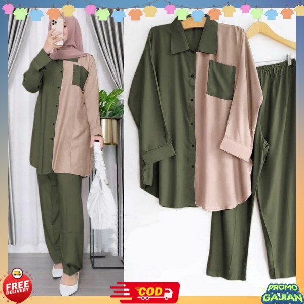 Kombinasi Wanita Import Premium Oneset Terlaris Kringkel Monscrape Setelan Stelan Wanita Dewasa Swte