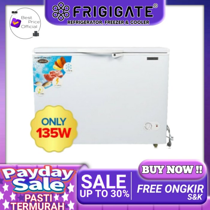 Chest Freezer Frigigate Cf-300Lv Cf 300Lv Freezer Box 300 Liter 135 W