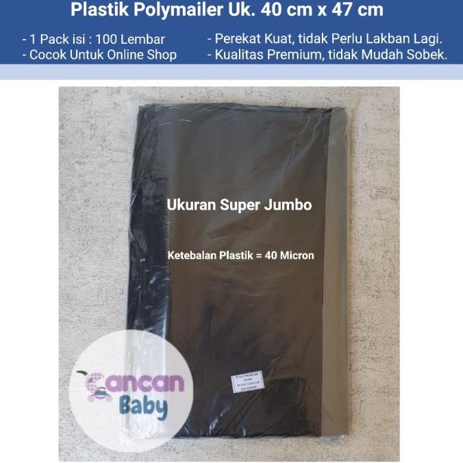 ___] Plastik Polymailer 40x47 Amplop Packing Kemasan Seal Baju isi 100