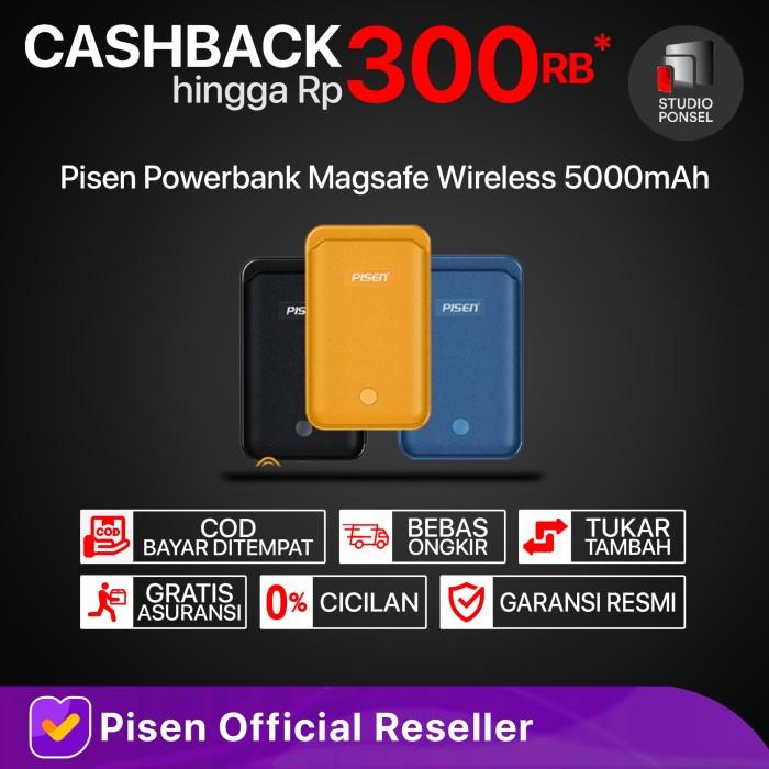 Powerbank Pisen Powerbank Quick Magsafe Wireless Charging 20W 5000Mah Ccy-Dy03