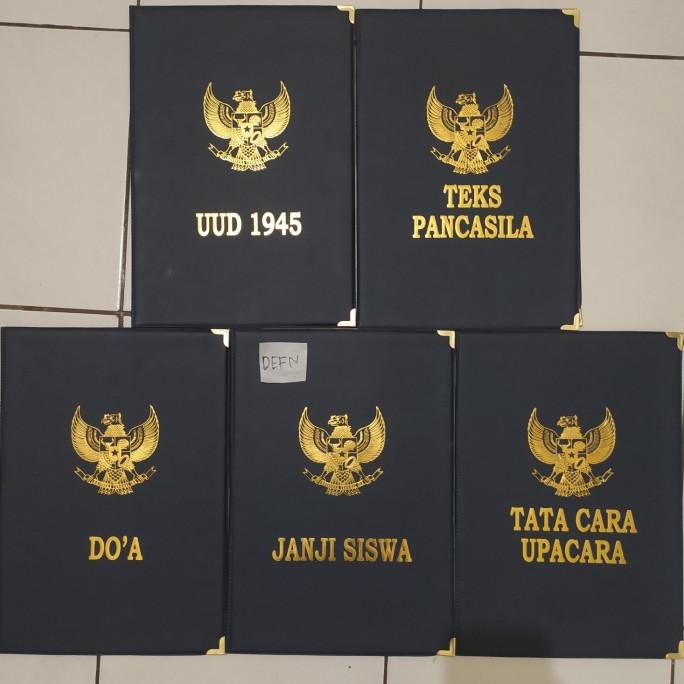 

5 Map Upacara Bendera Bahan kulit sintetis untu SD SMP SMA