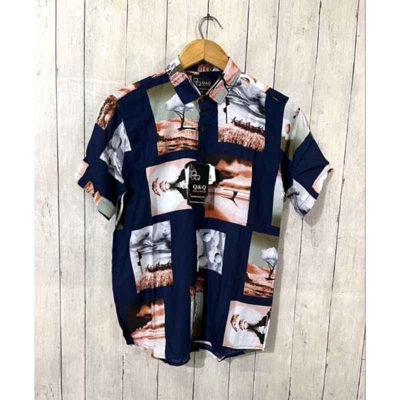 KEMEJA MOTIF - KEMEJA SURFING - KEMEJA RAYON PREMIUM