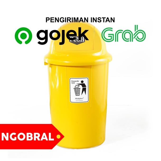 Tong Sampah Plastik Tutup Goyang 60 Lt Tempat Sampah JUMBO