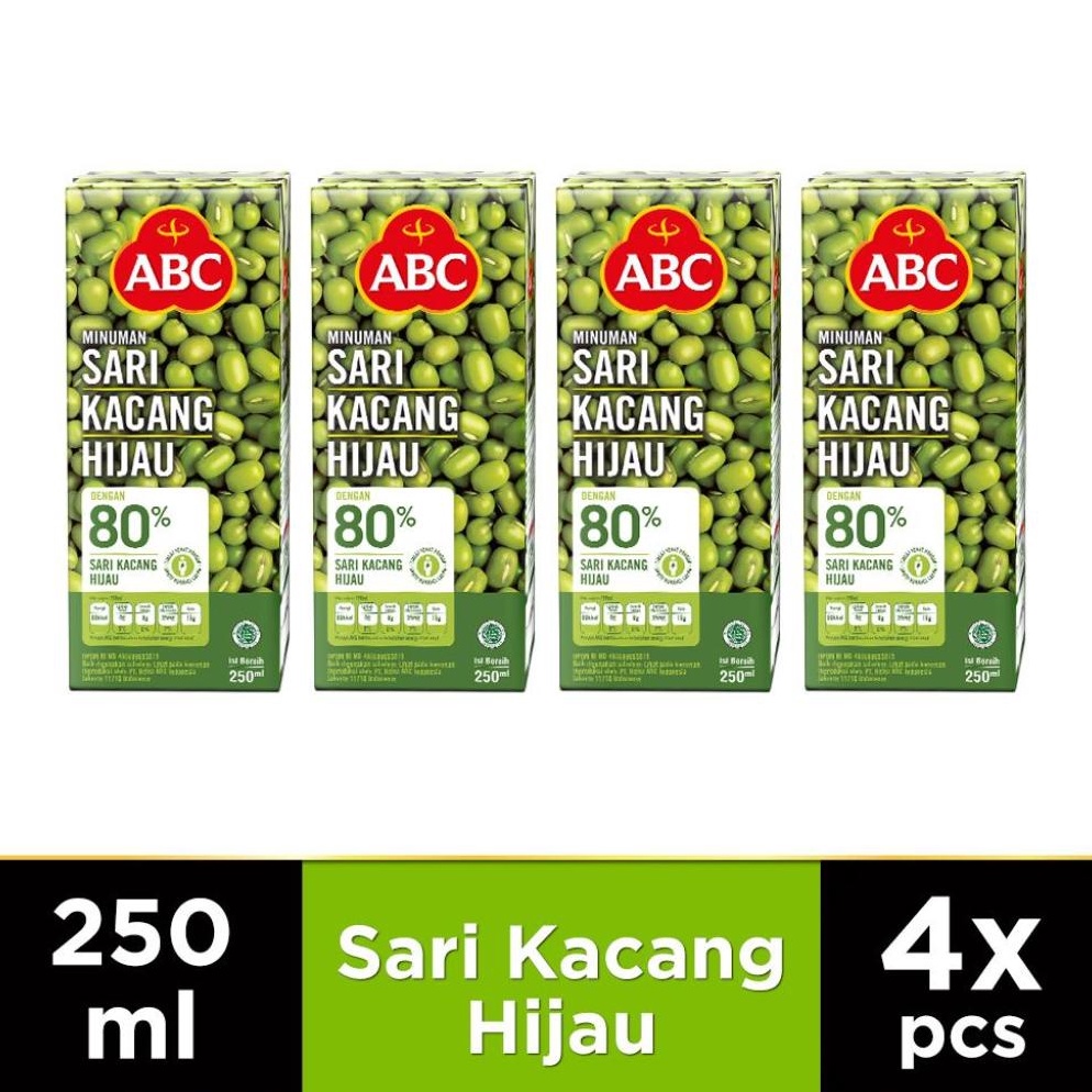 

Muraaaahh.. ABC Minuman Sari Kacang Hijau 250 ml - Multi Pack 4 pcs 0CE