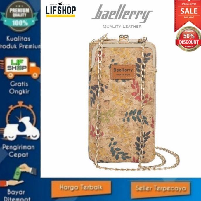 Tas Dompet Kulit Hp Slempang Wanita Original Motif Keren Branded Mewah