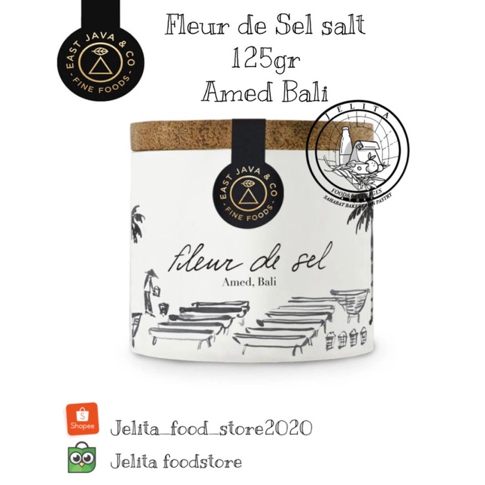 

East Java & Co Amed Fleur de Sel Tub with Coconut Lid Amed Bali 125gr