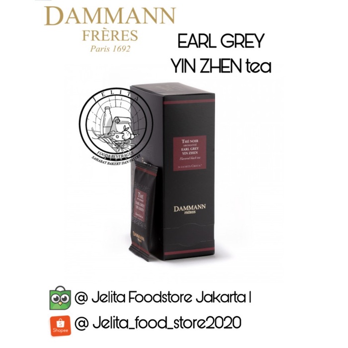 

Dammann Black Tea Earl Grey Yin Zhen BOX of 24pcs (DAM4972)