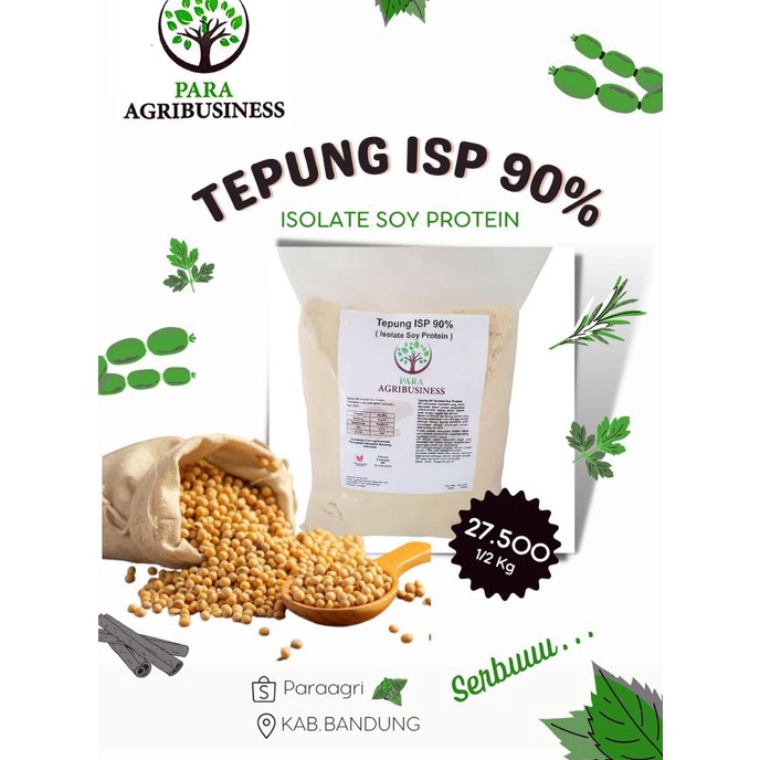 

Modis.. Tepung ISP / Isolate Soy Protein / tepung kedelai protein 90% food grade A 500gr 43