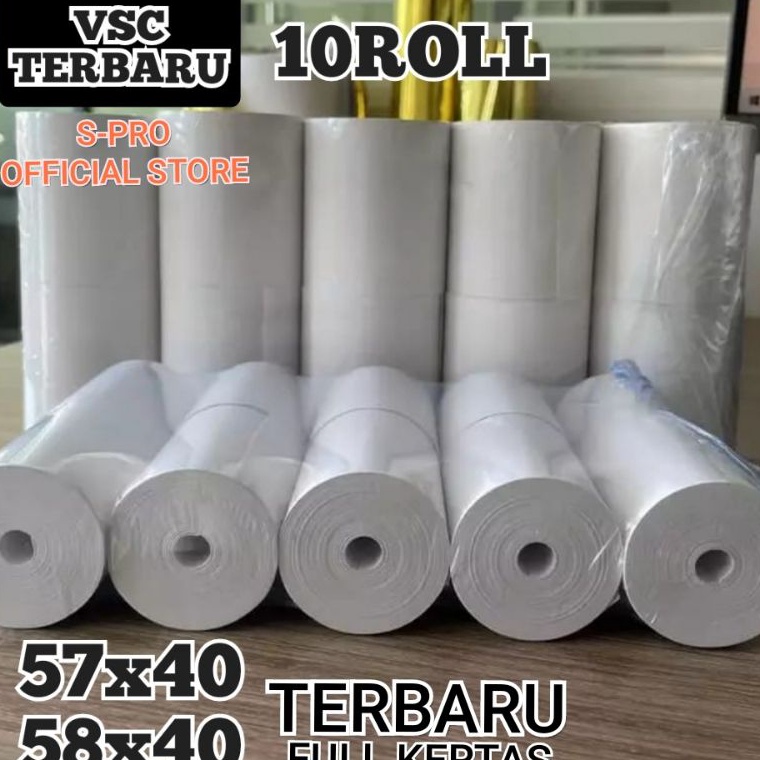 

➙ff Kirim Sekarang✿ 10ROLL VSC KERTAS STRUK KASIR THERMAL 58X40 57X40 (MOBILE PRINTER/STRUK EDC MINI PRINTER 58MM BLUETOOTH T74 ✤