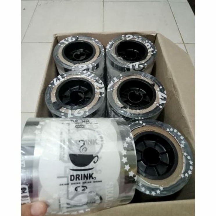 Plastik Lid Cup Sealer 1000 Cup Merk 21 Motif 4in1 Drink Polos Buah Putih Hitam Daun Summer Seal Cup