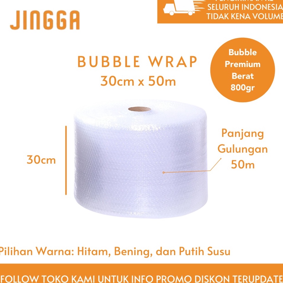 

ui✶Best❇ Bubble Wrap Bening (30cm x 50m) J75 ✴