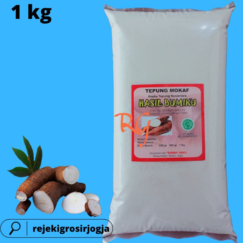 

Tepung Mokaf kemasan 1 KG/Tepung Mocaf kemasan 1 KG/Modified Cassava 1 KG