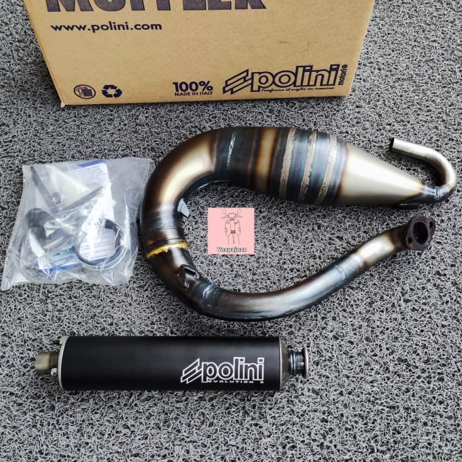 Knalpot Polini Banana Evo By Polini Italy Utk Vespa Smallframe Pts