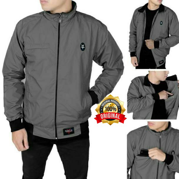Dijamin Ori>/ JAKET BOMBER PRIA ANTI AIR WATERPROOF CASUAL-SIMPLE ORIGINAL REBEL ID JAKET MOTOR PRIA