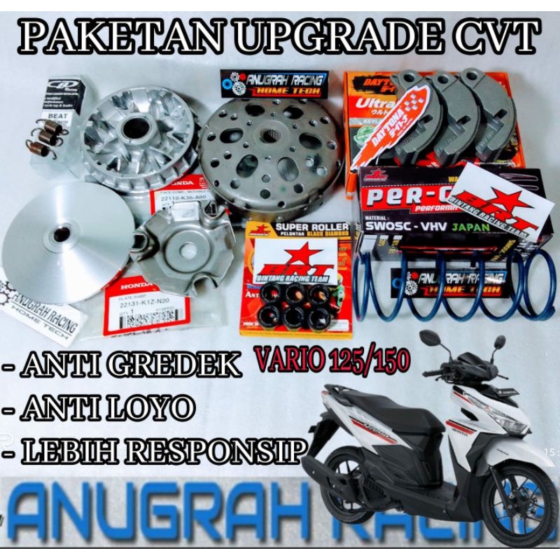 FULL UPGRADE CVT KIRIAN ANTI GREDEK AKSELERASI KZR KWN K35 K36 K50 PNP VARIO 125 150 LED VARIO 125 O
