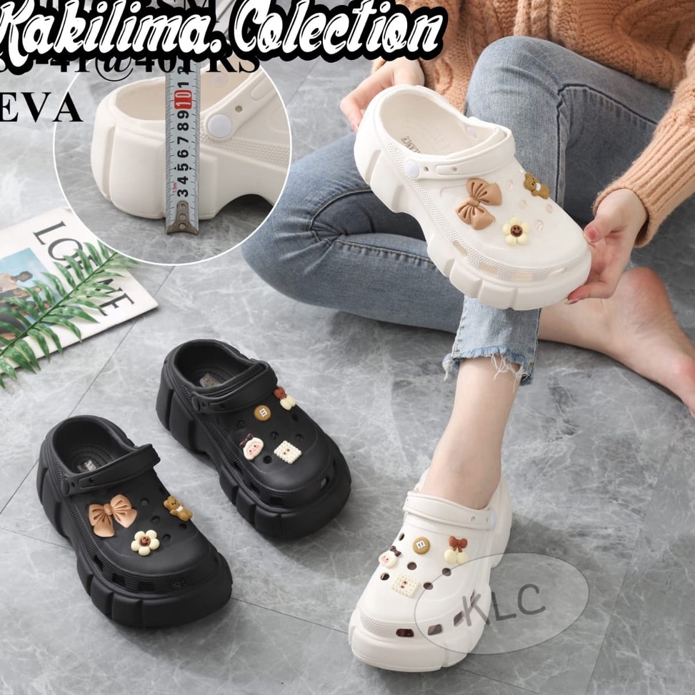 NEW STOCK|| Sandal baim rubber eva sandal wedges perempuan hys