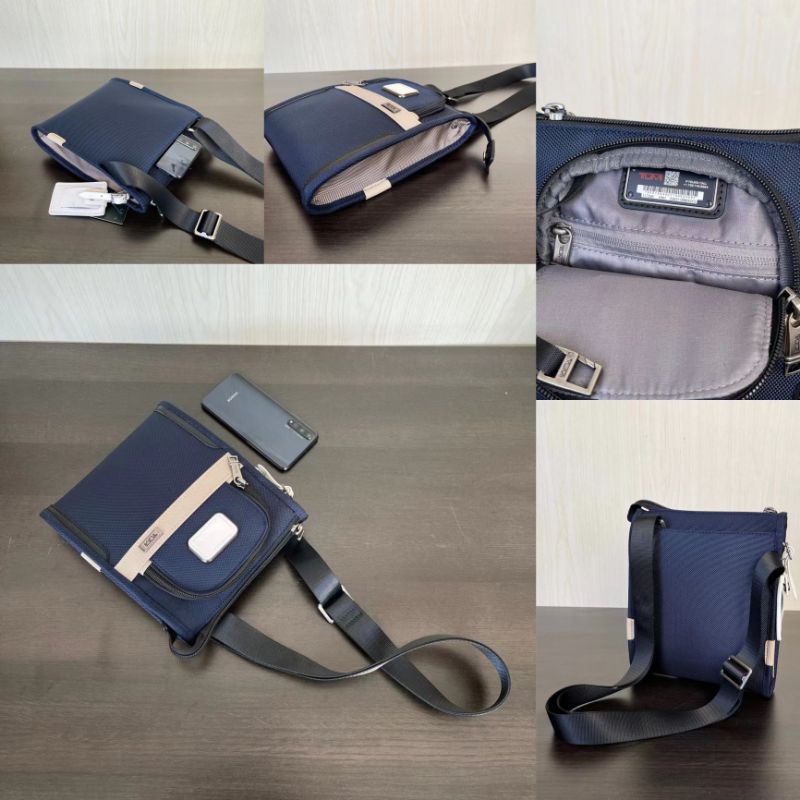 2203110 tas selempang pria series alpha 3 small pocket crossbody nylon p1shoes