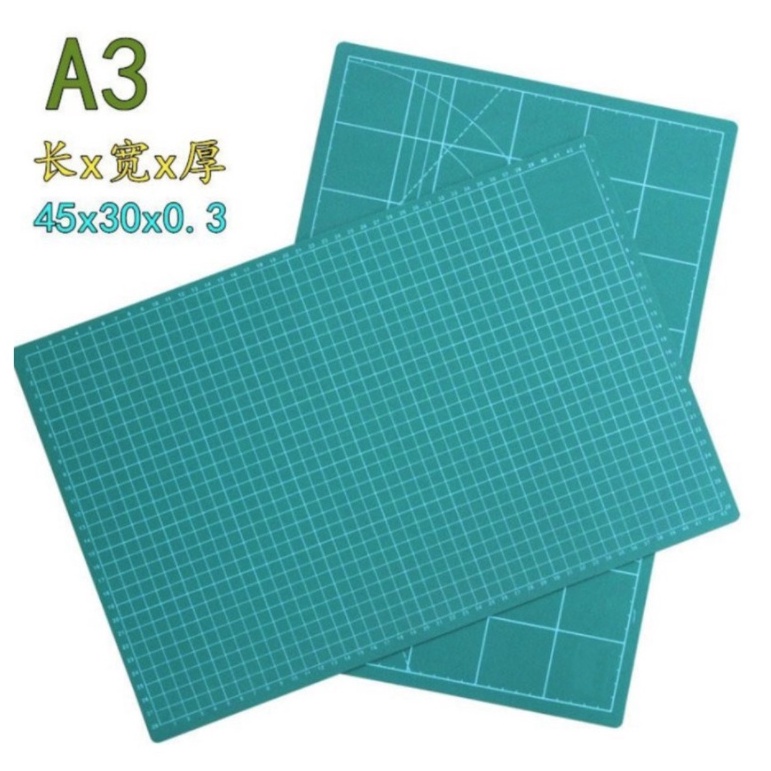 

Muraaaahh.. Work Cutting Mat Pad Alas Potong Grid A3 45 x 30cm Green