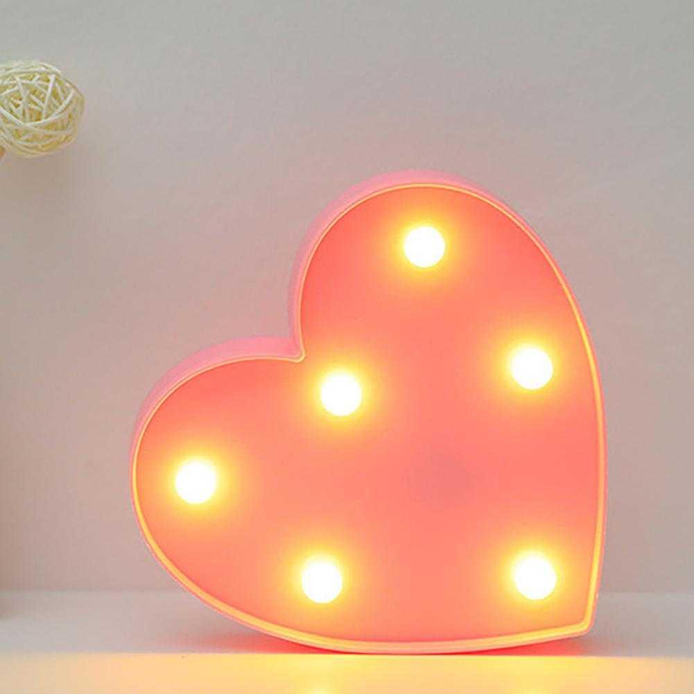 AMARYLLIS Lampu Meja Hias LED Romantis Bentuk Love Warm White - AM-16