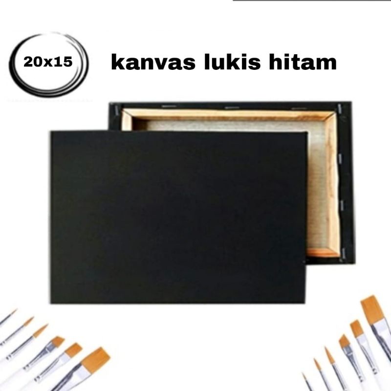

Kanvas lukis hitam murah berkualitas ukuran 20 cm x 15 cm