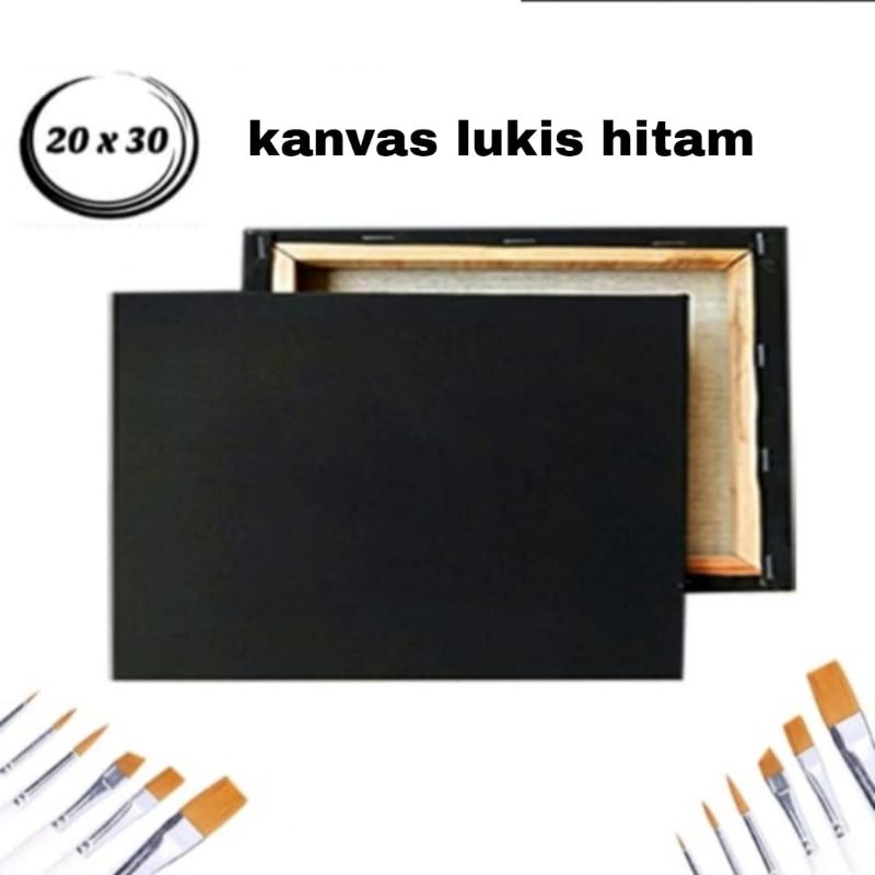 

Kanvas lukis hitam murah berkualitas ukuran 20 cm x 30 cm