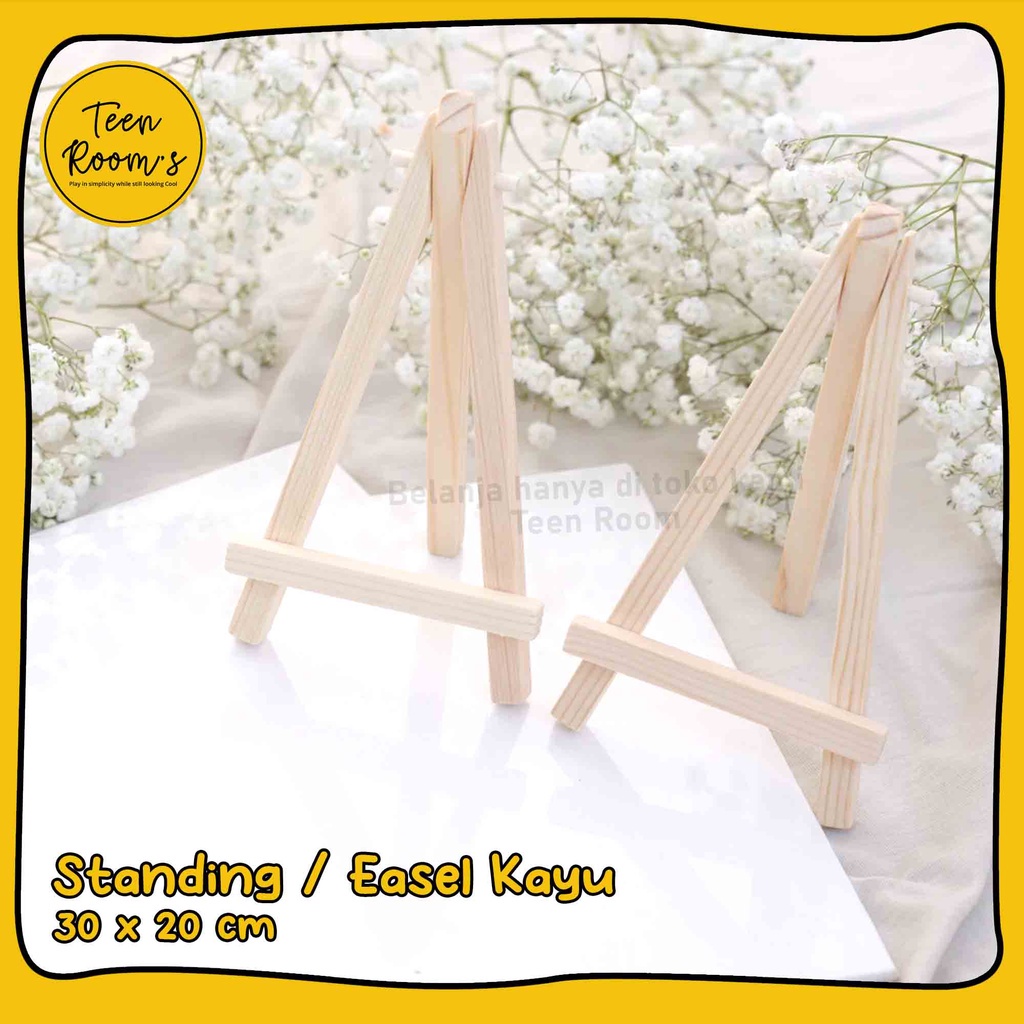 

TEEN ROOM MINI STANDING / EASEL / STAND LUKIS BISA UNTUK LETTER BOARD / AKRILIK / TABLET GADGET