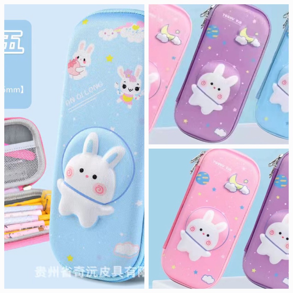 

KOTAK PENSIL 3D LUCU RABBIT ASTRONOT/STATIONERY/GIRL/FASHION