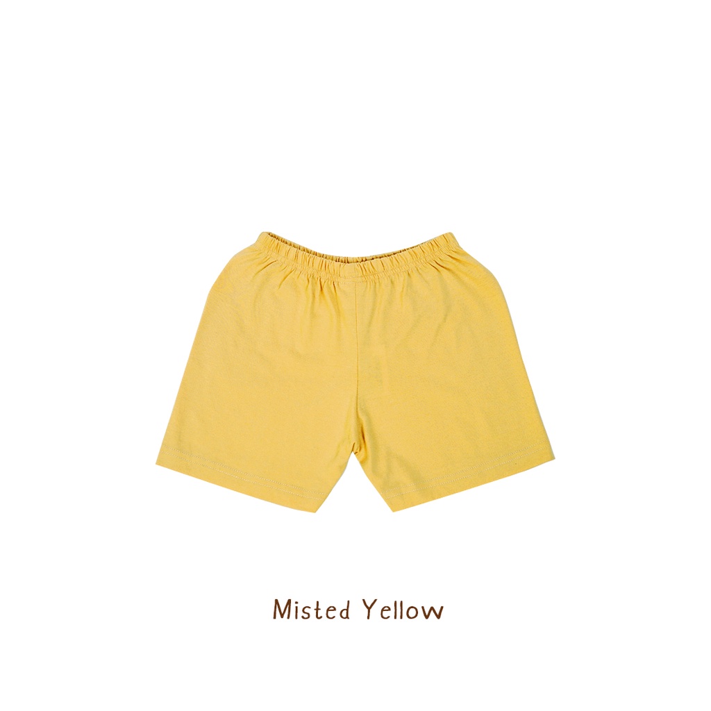 Booyah Baby &amp; Kids Celana Anak - Cotton Short Pants Misted Yellow (1 Years)