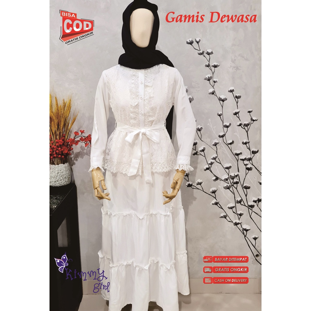 Juan Luis-Gamis DEWASA Brukat Renda