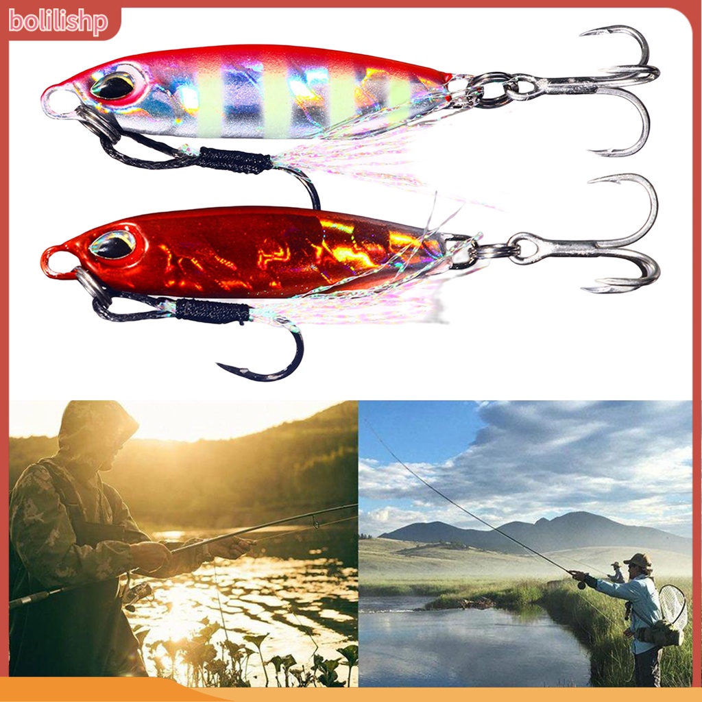 [Bolilishp] 16g Umpan Umpan Penampilan Realistis Simulasi 3D Fisheye Tajam Kait Warna Terang Mudah Menghapus Alat Pancing Perahu Memancing Jig Lure Untuk Outdoor