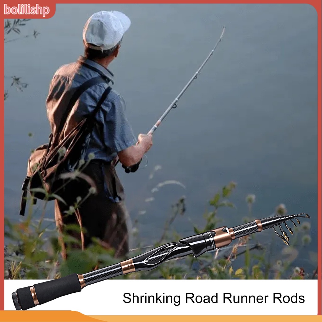 [Bolilishp] leo Lure Rod Telescopic Kokoh Memancing Outdoor Ultra Ringan Karbon Portable Marine Fishing Rod Alat Pancing