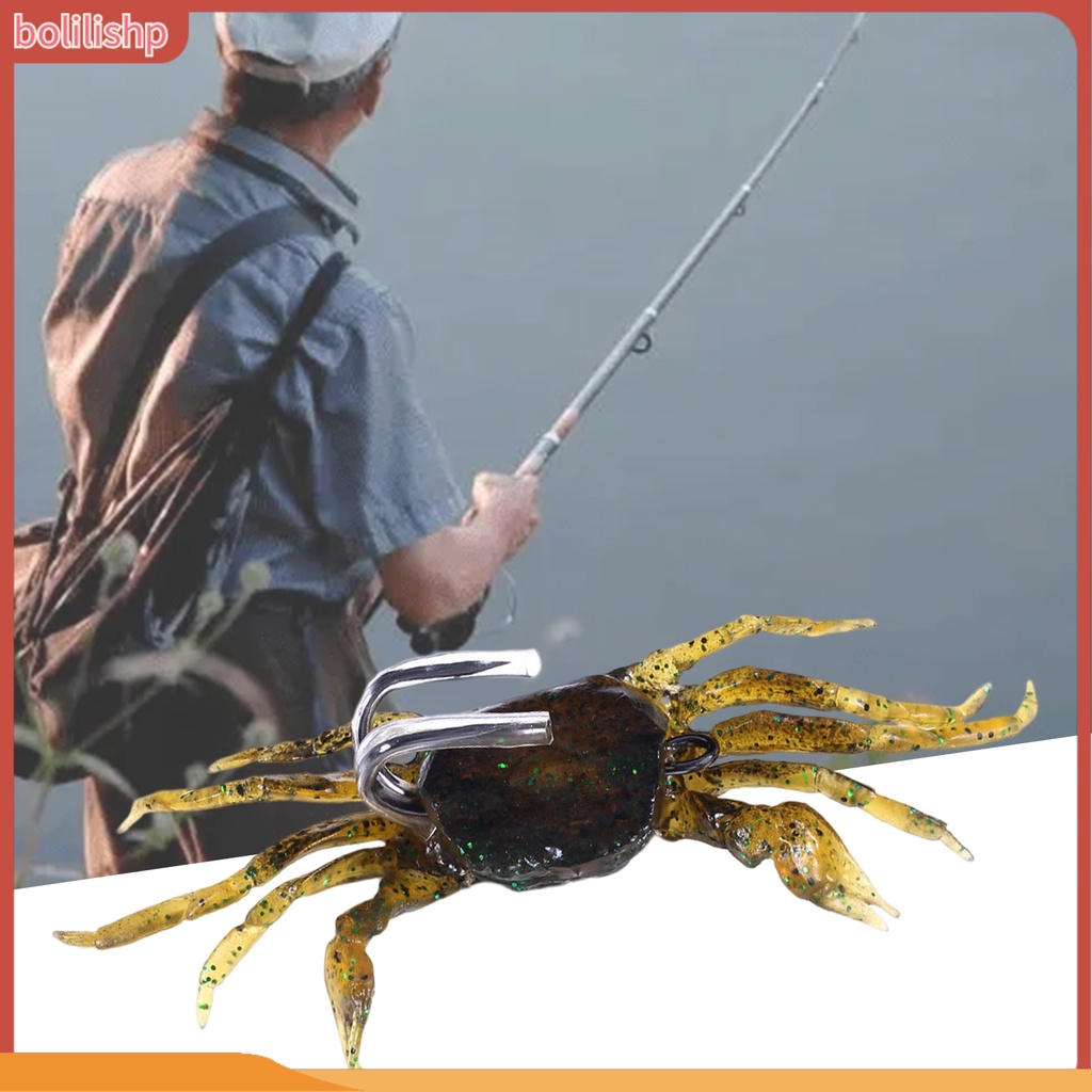 [Bolilishp] 8cm/19g 10cm/30g Kepiting Umpan Lembut Tajam Kait Simulasi Air Tawar Jig Kepala Umpan Memancing Tackle Profesional Es Memancing Umpan Tenggelam Lembut Umpan Perlengkapan Memancing