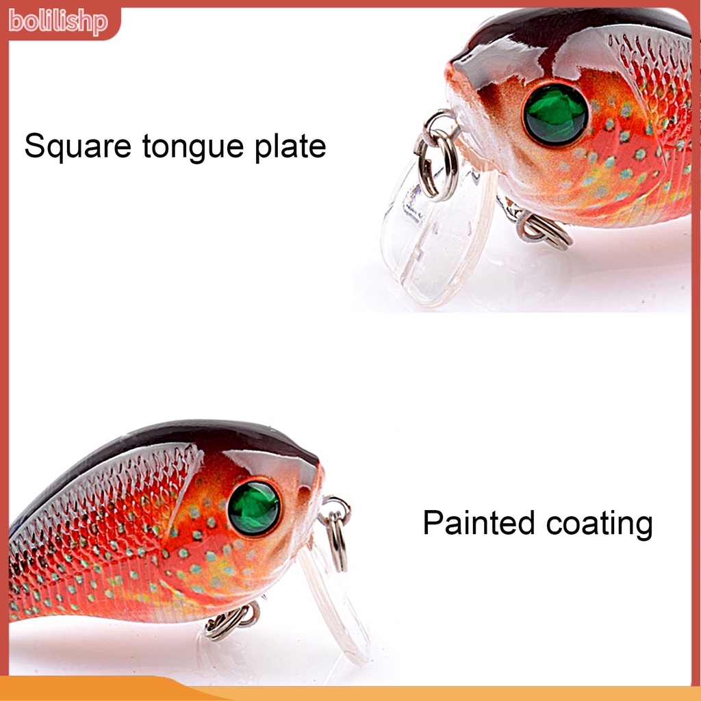 [Bolilishp] 6.5g Umpan Pancing Tenggelam Warna-Warni Tahan Lama Alami Gaya Renang Dapat Bergerak Crankbait Warna Terang Ringan Tekstur Hidup Keras Umpan Pancing Alat Pancing