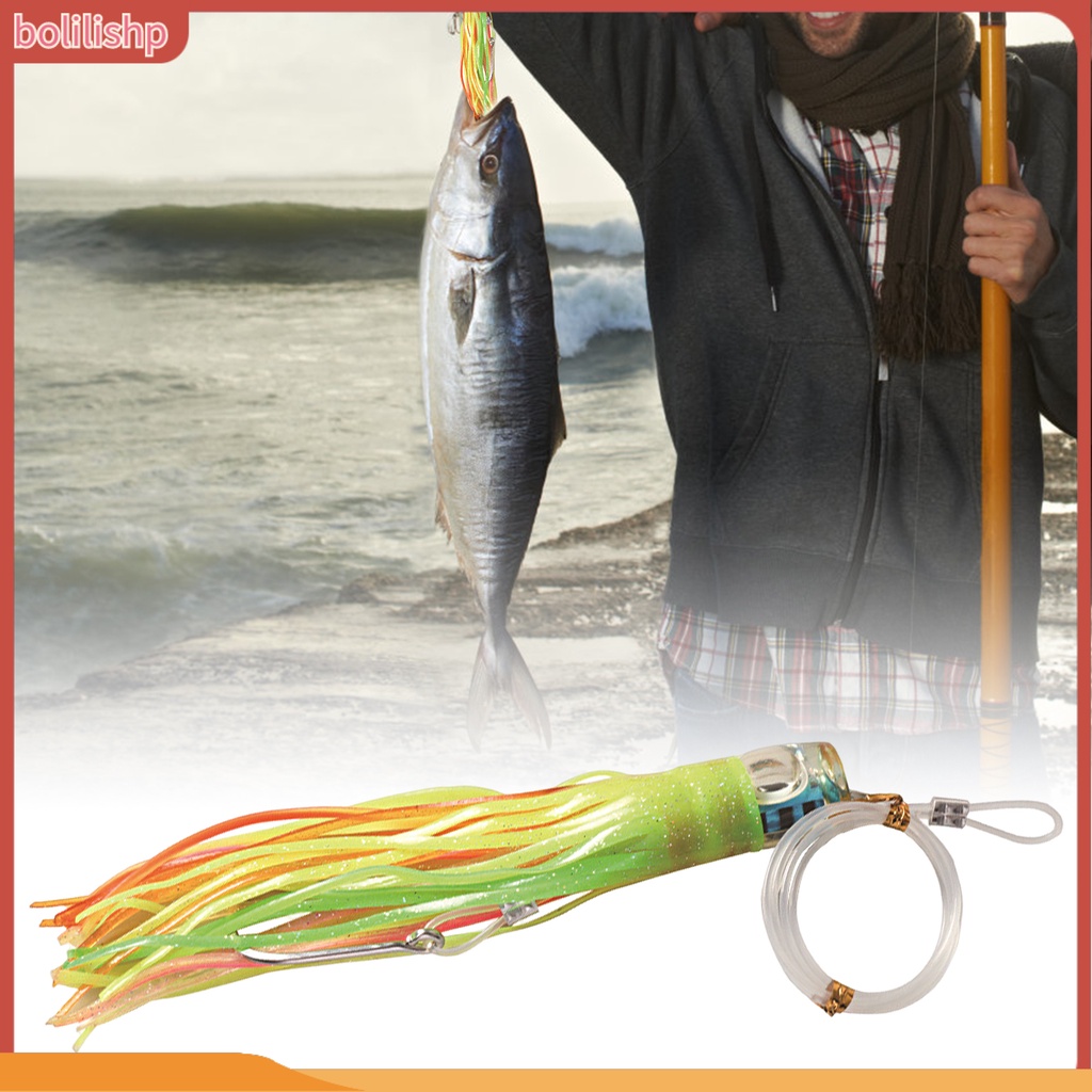 [Bolilishp] 21cm/100g Umpan Pancing Tajam Kait Simulasi Fleksibel Warna Cerah Ringan Menangkap Ikan Universal Deepsea Memancing Gurita Cumi Rok Umpan Lembut Perlengkapan Memancing