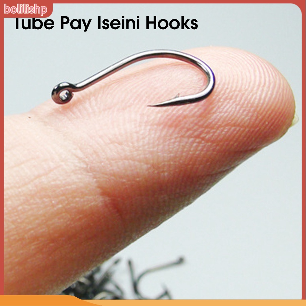 [Bolilishp] 50pcs/box Kail Pancing Kekuatan Tinggi Super Tajam Fishing Tackle Barbed Single Circle Carp Hook Memancing Aksesori