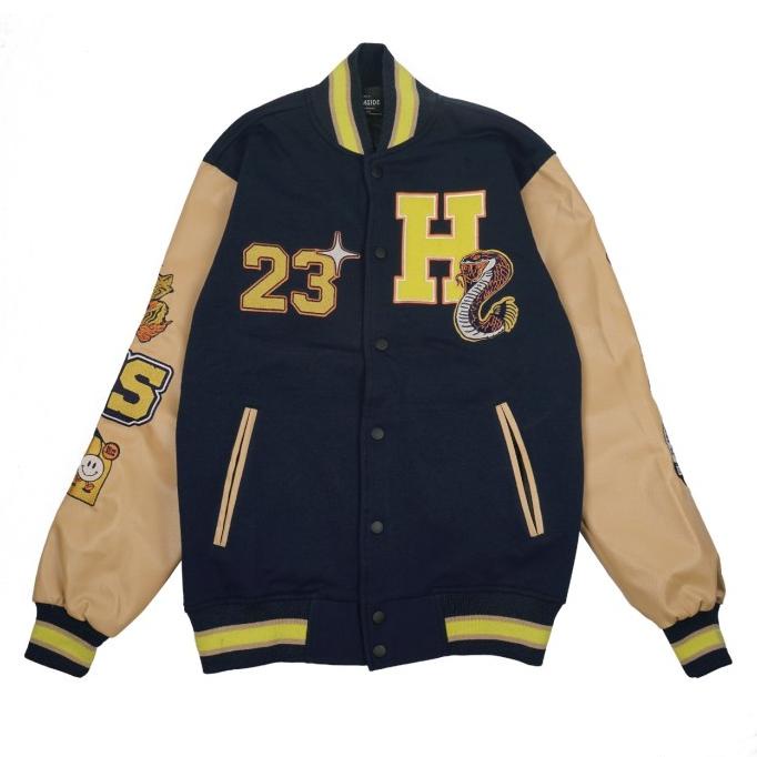 Himside - Kenta Varsity Jacket Navy