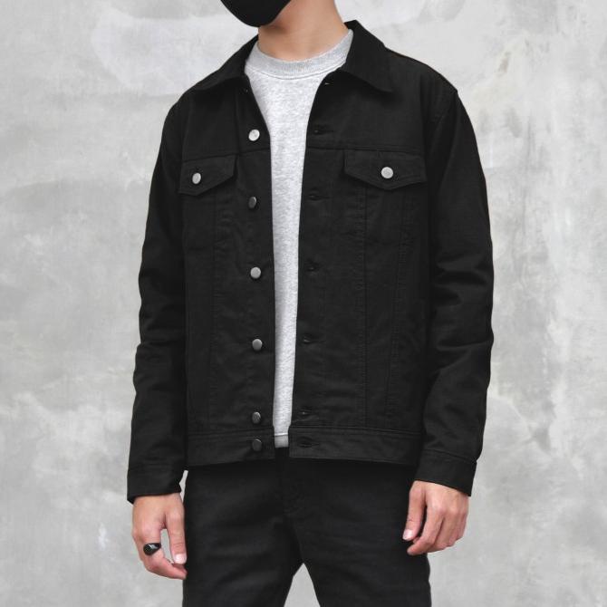 Arthur Suede Trucker Jacket Black