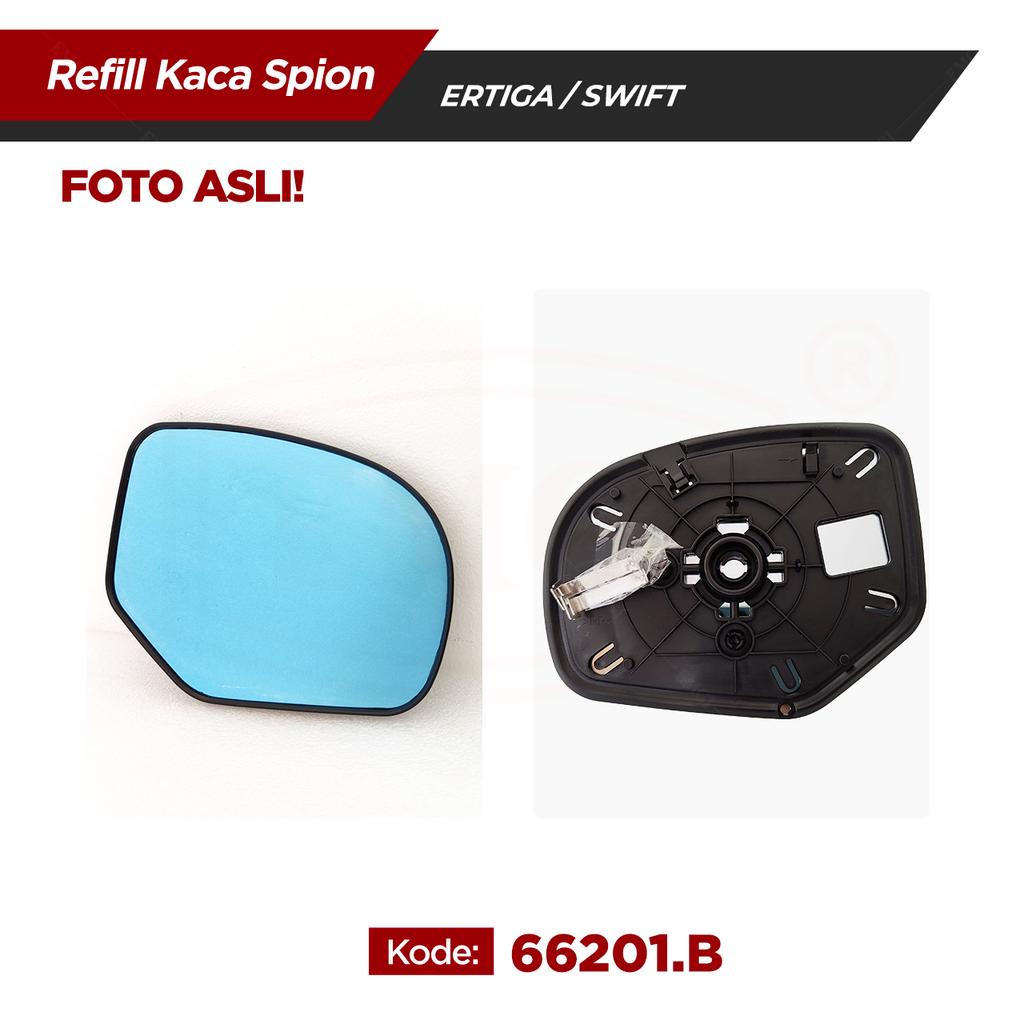 Kaca Spion Refill Biru SET- Spion Mobil Ertiga/Swift 2012 2013 2014 2015 2016 2017