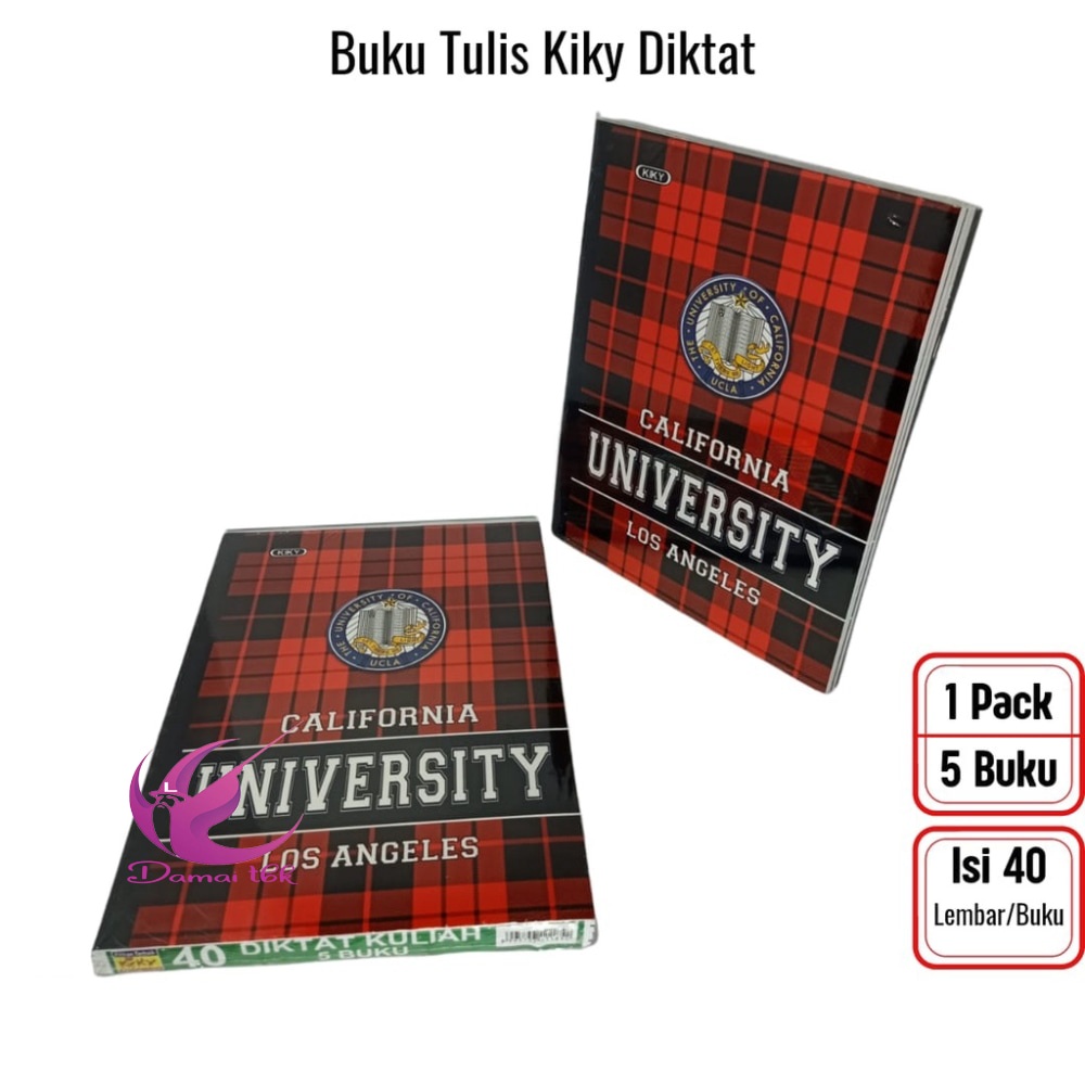 

Buku Tulis Kiky Diktat University 40 lembar 1 Pack isi 5 pcs