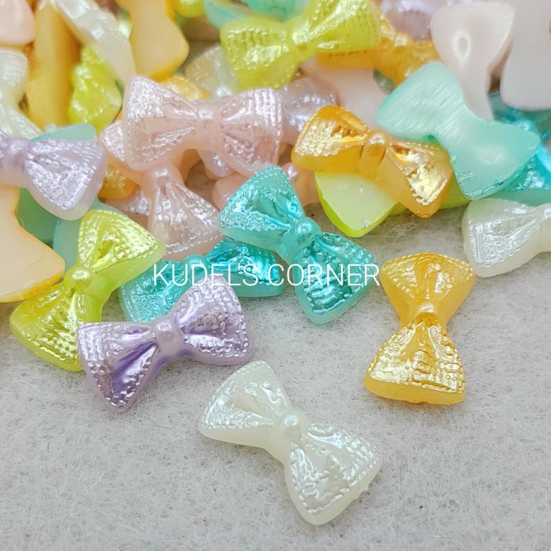 20pcs mutbel pita/ mutiara belah pita/mote tempel pita