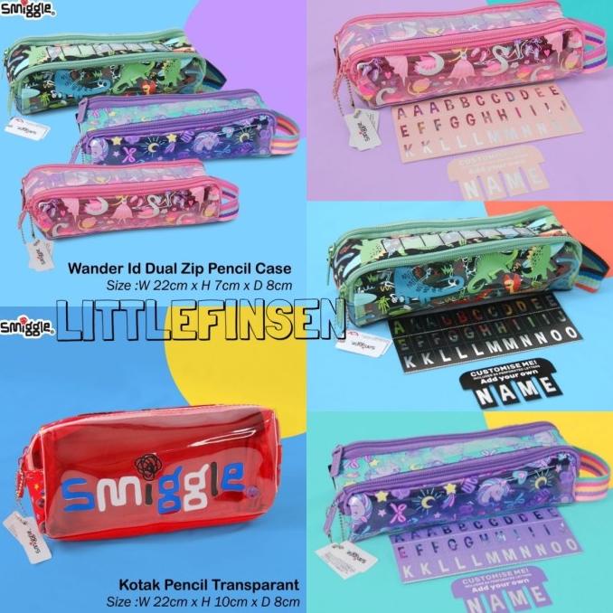 

Smiggle wander dual zip pencil case/smiggle dual zip pencil case
