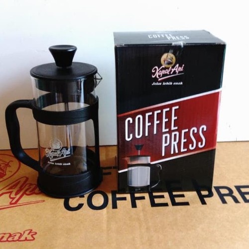 FRENCH PRESS / COFFEE PRESS / PLUNGER / COFFEE MAKER KAPAL API 350 ML