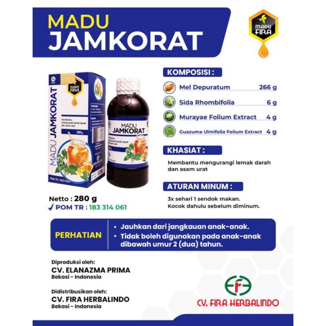 

Madu Jamkorat Madu asam urat