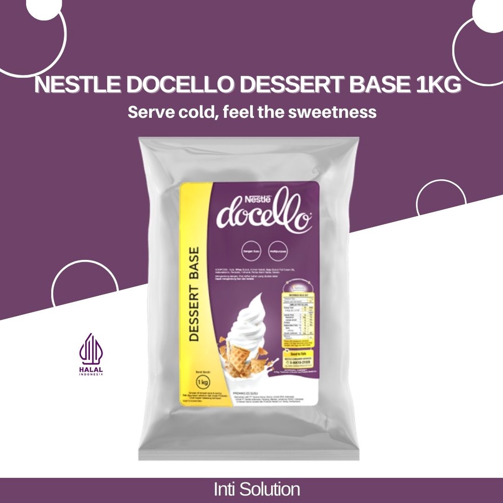 

NESTLE DOCELLO DESSERT BASE 1 kg/BUBUK MINUMAN MILK SHAKE HALAL