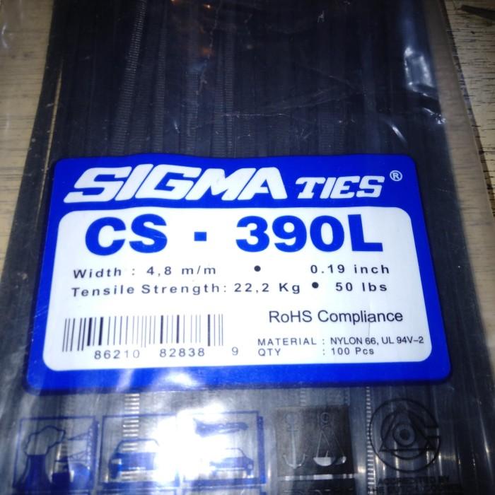 

Kabel Ties Sigma Cs-390L (40Cm) Lebar 4,8Mm. Warna Putih/Hitam