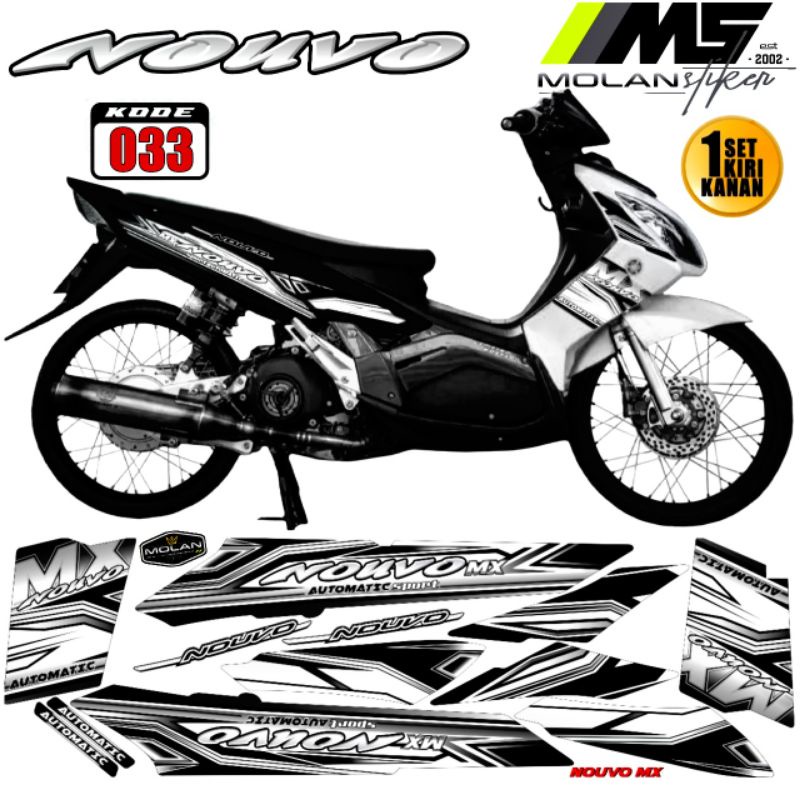 Decal Sticker Striping Variasi Nouvo Z - Nouvo Mx - Yamaha Nouvo Z 110 2005-2006-2007-2008 - Yamaha 